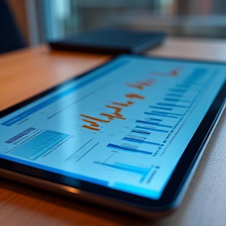 Clean modern executive dashboard on a tablet